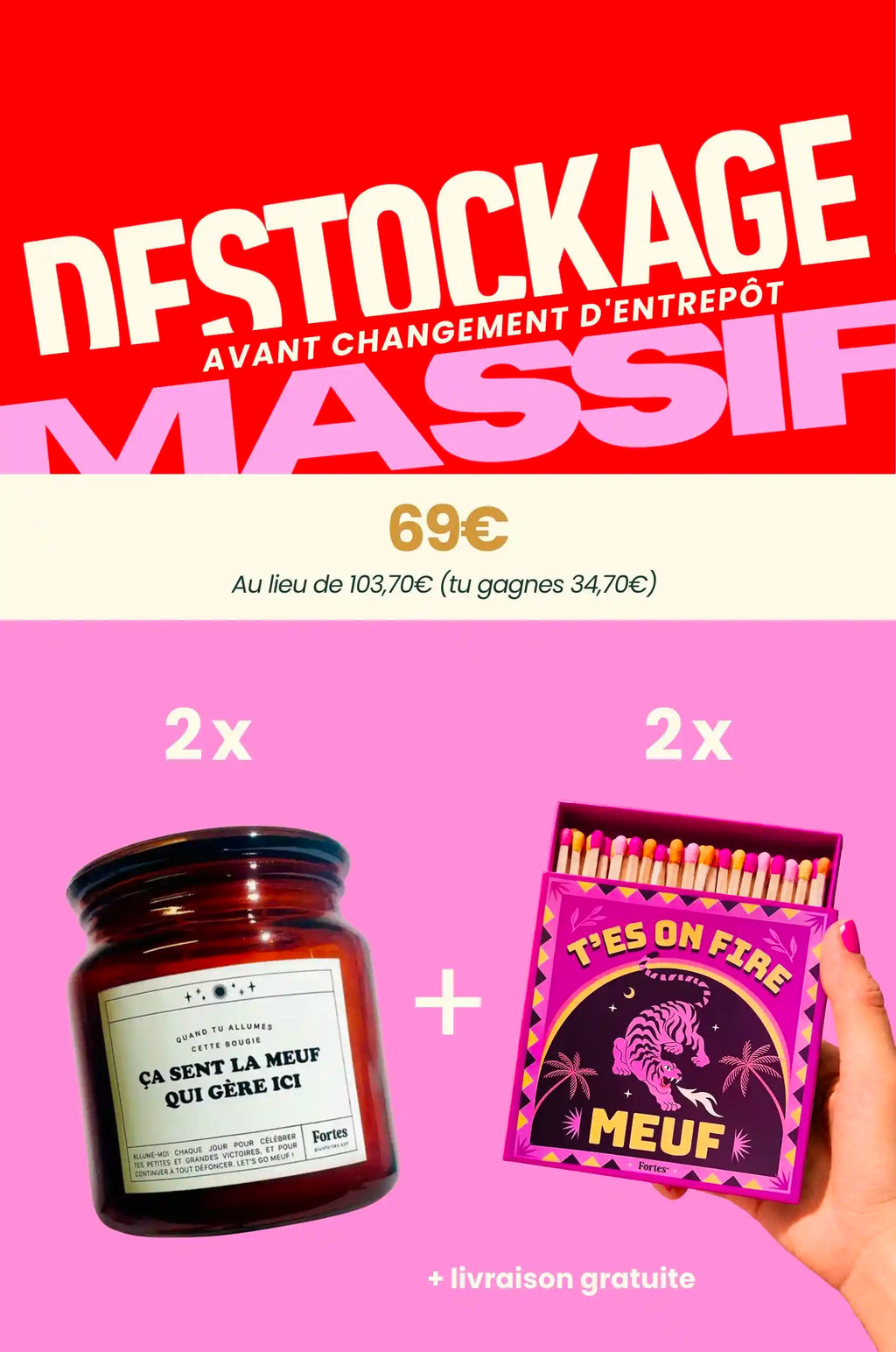 Déstockage Massif - Pour Elle & Toi