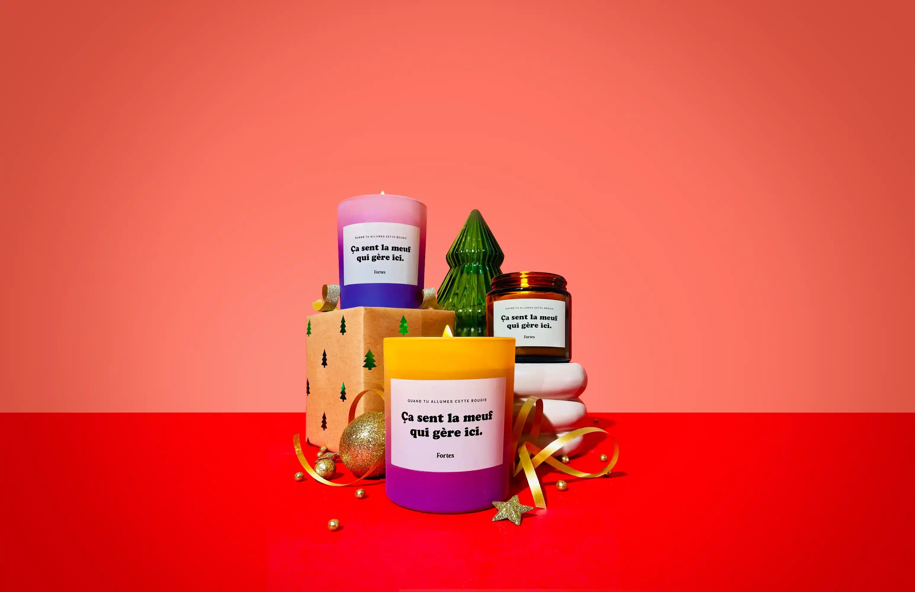 Bougies Fortes Cadeau Noël