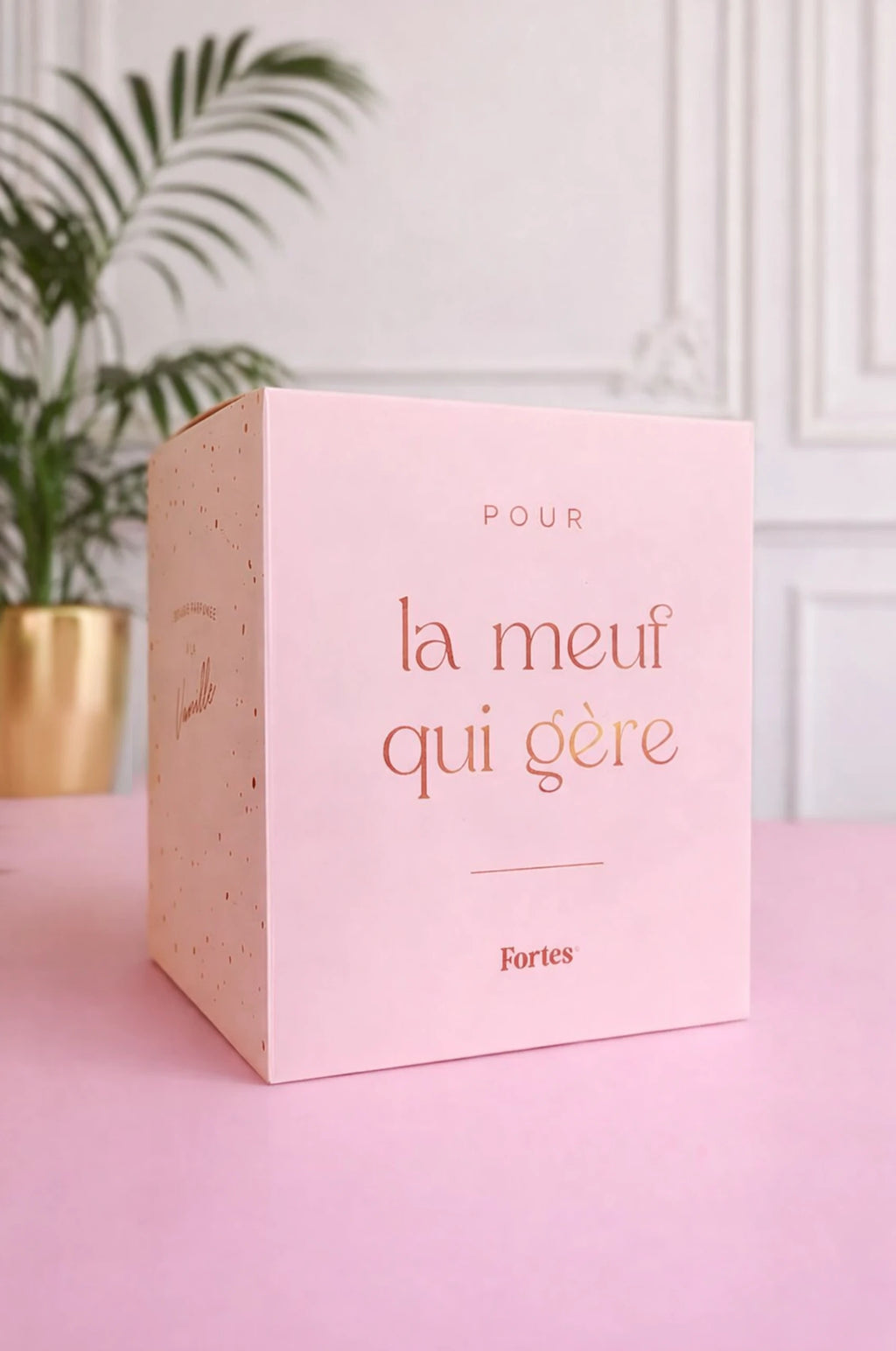 Tu gères meuf - La Bougie Vanille & Or
