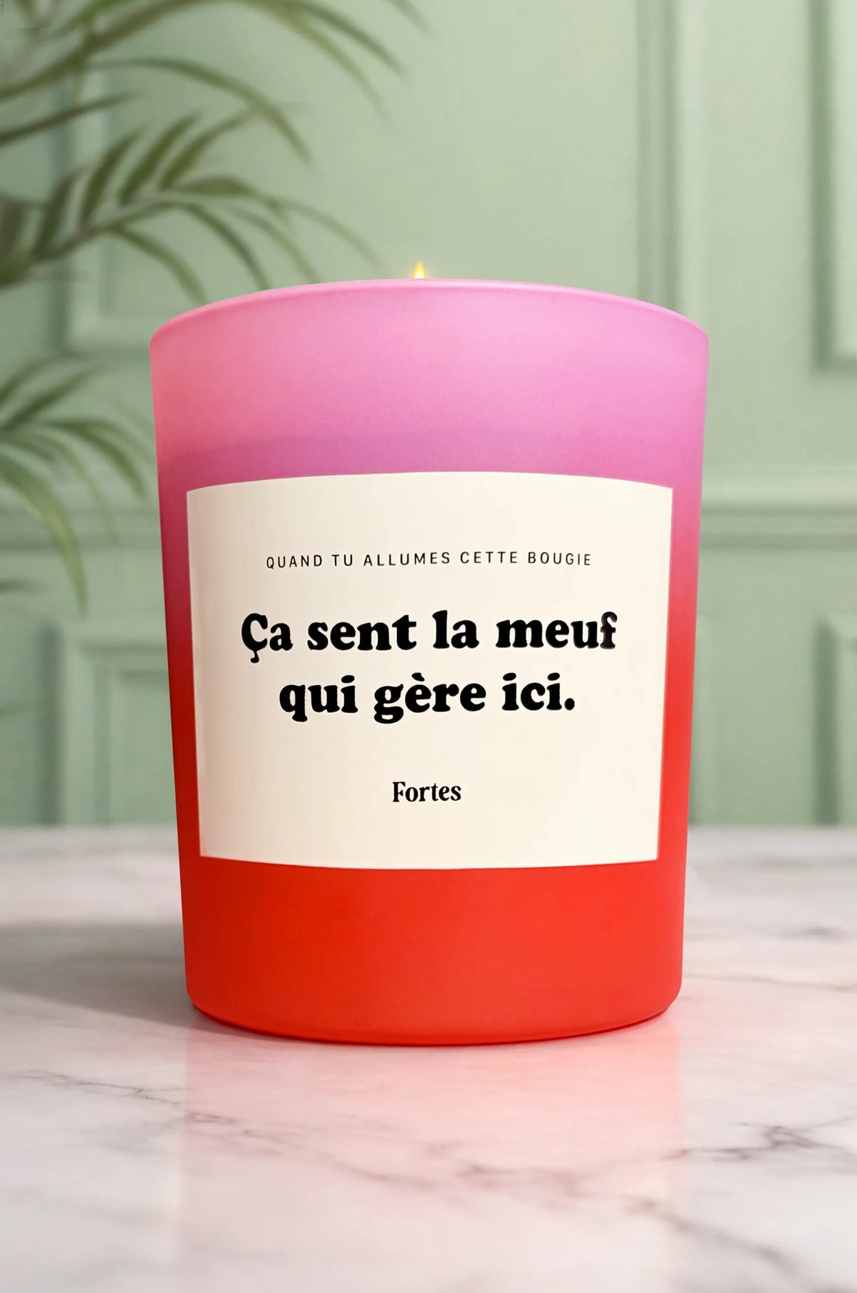 Tu gères meuf - La Bougie Vanille Mangue