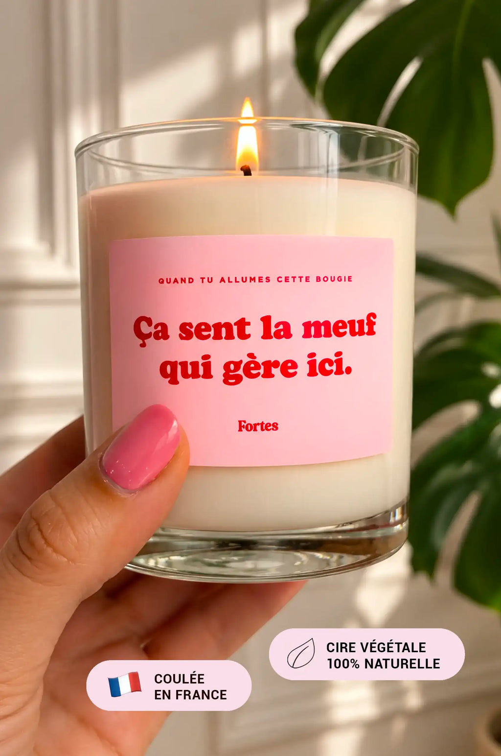 Tu gères meuf - La Bougie Vanille Coulée en France