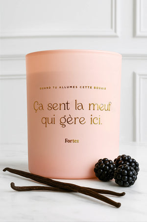Tu gères meuf - La Bougie Gold Vanille Mûre
