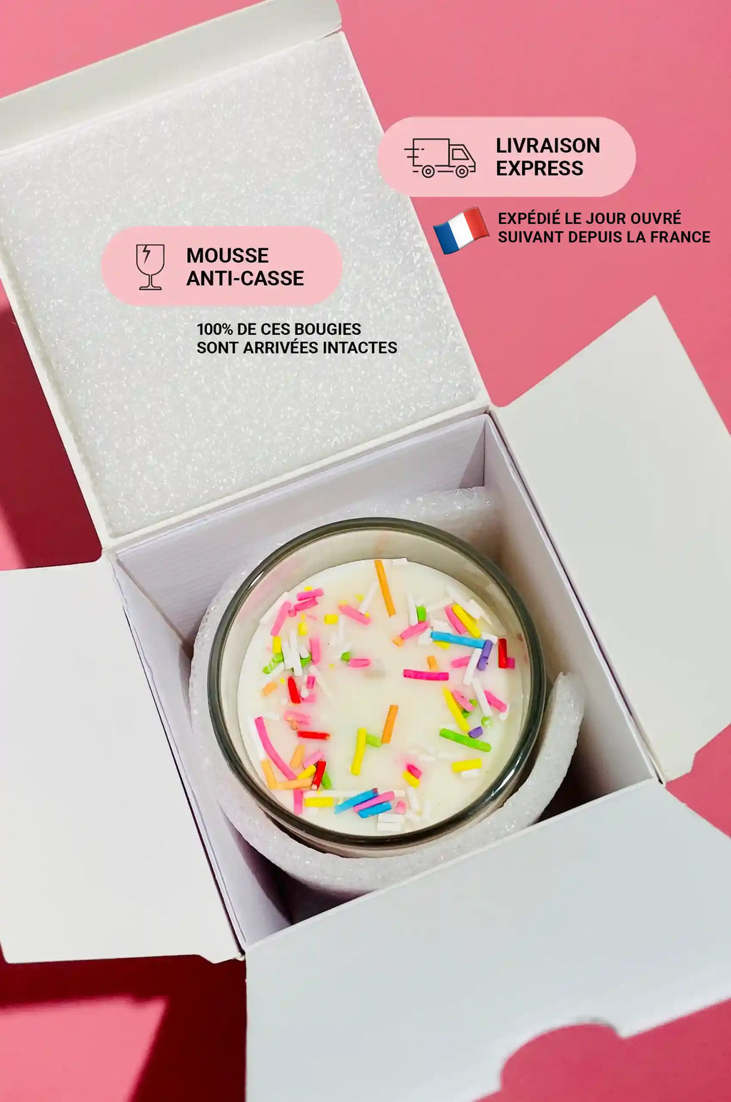 Wow Meuf - La Bougie Pamplemousse & Lilas