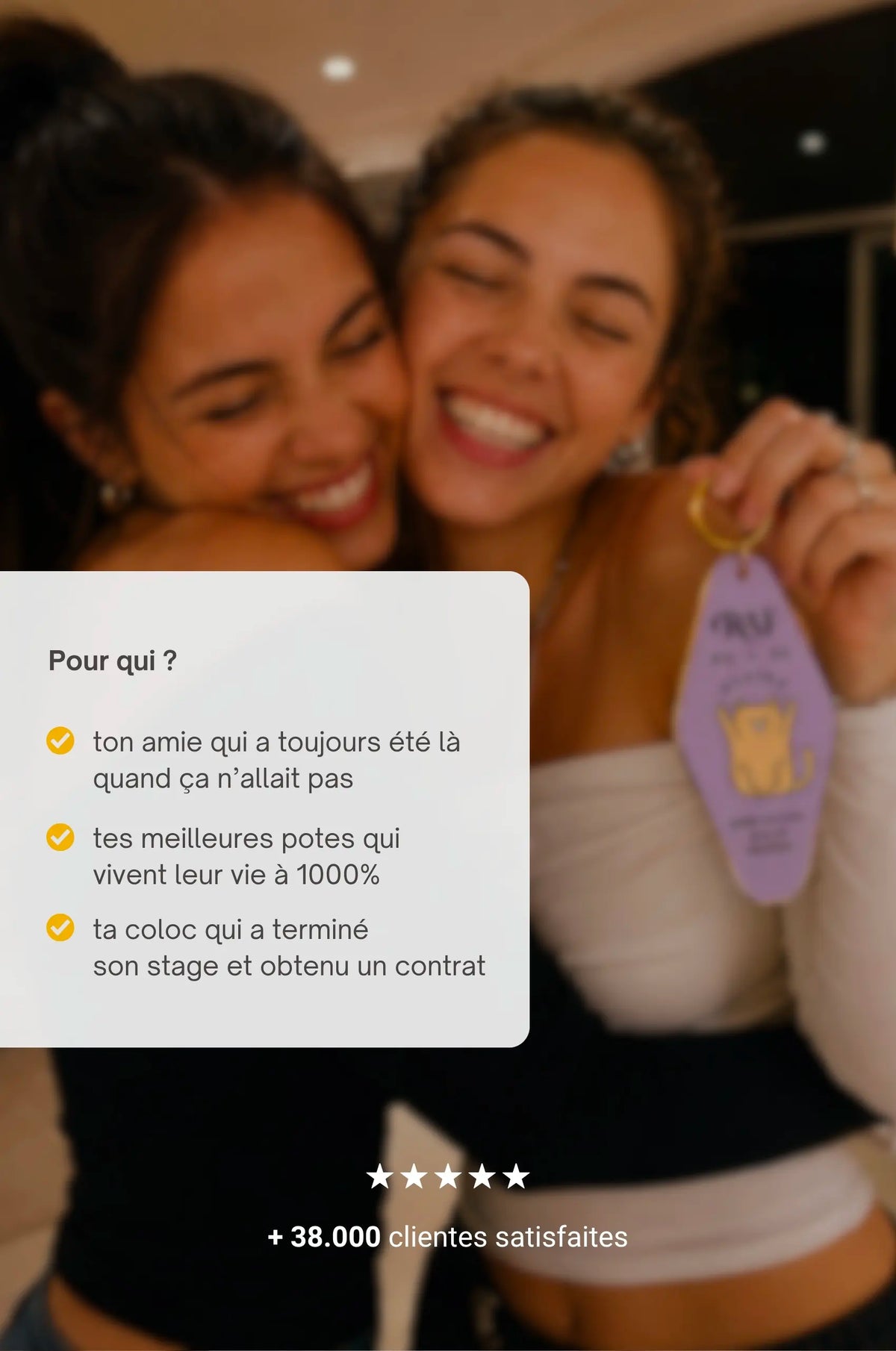 Le Porte-clés Rien à F**** de te plaire
