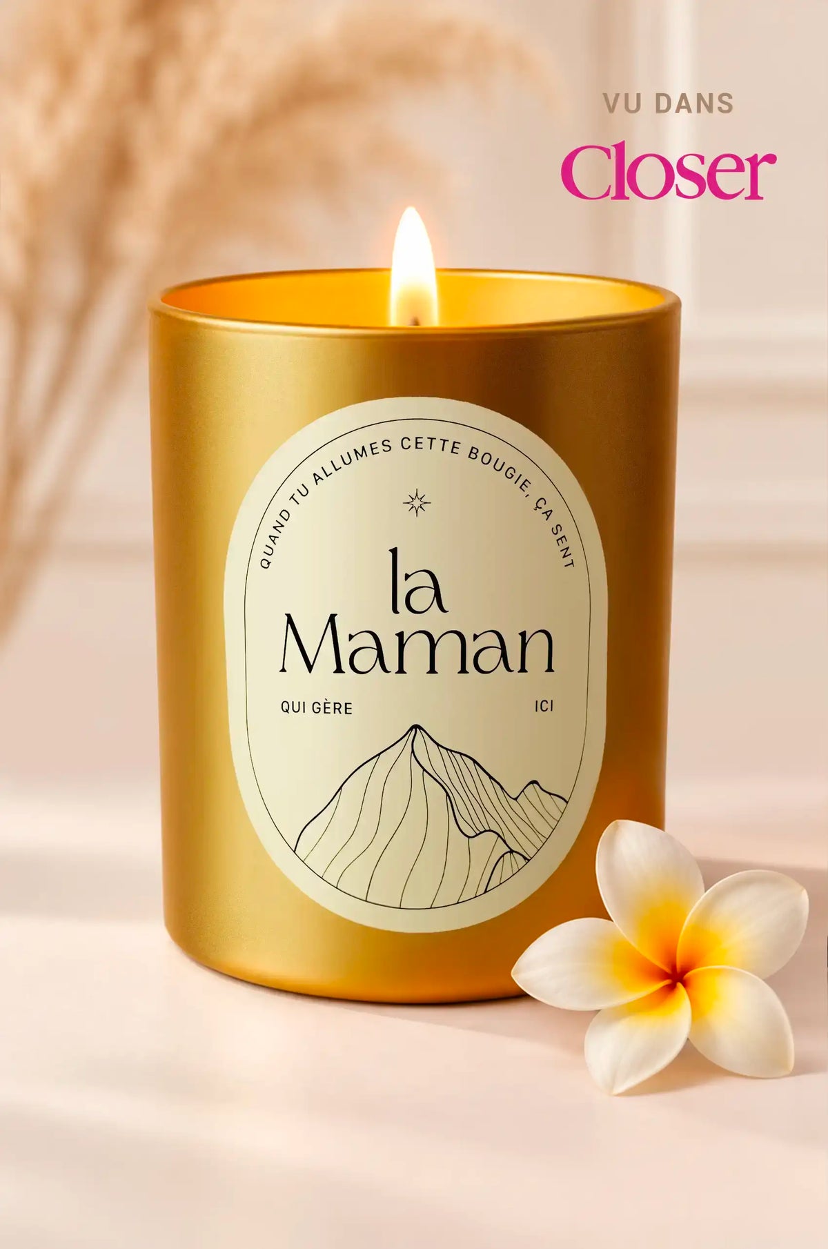 Tu gères Maman - La Bougie Gold à la Fleur de Frangipanier