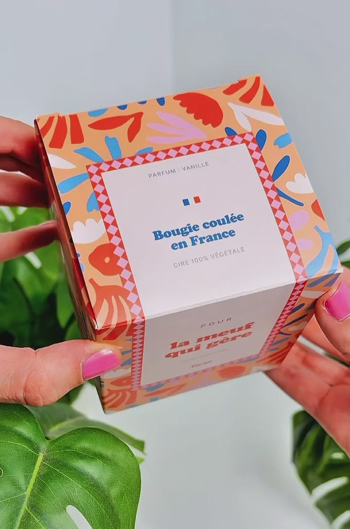 Tu gères meuf - La Bougie Vanille Coulée en France