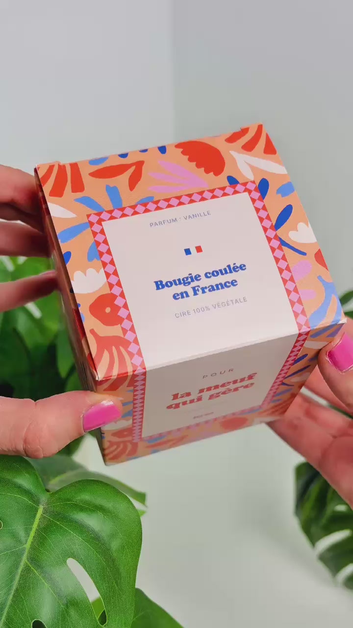 Tu gères meuf - La Bougie Vanille Coulée en France