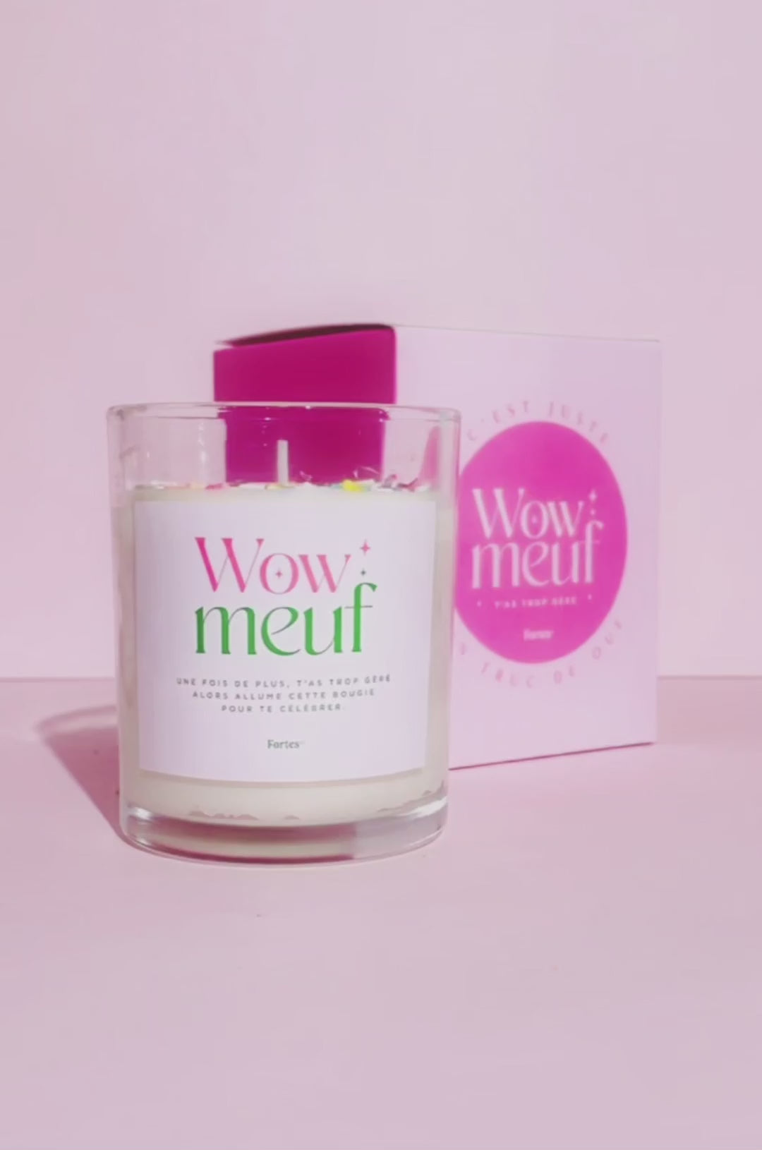 Wow Meuf - La Bougie Pamplemousse & Lilas